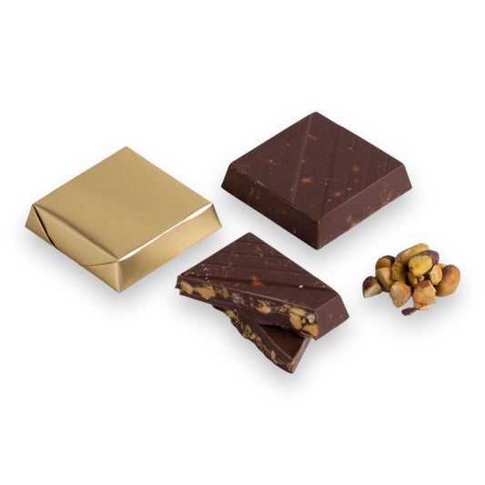 Dark Pistachio Crunch Chocolate - Memas Dessert