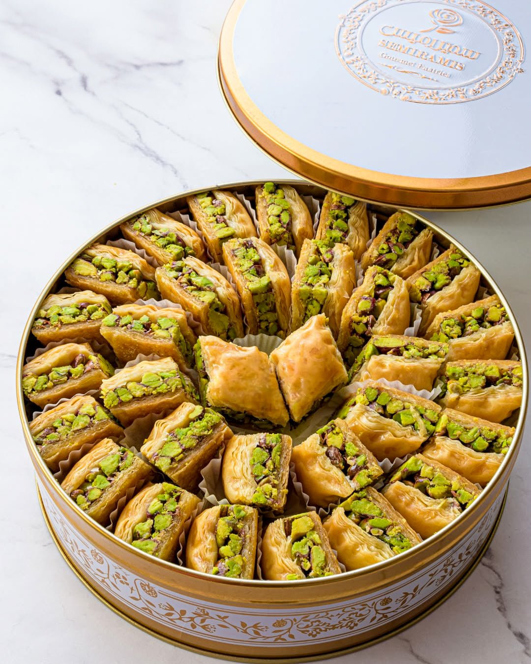 Arabic Sweet Semiramis Pistachio Baklava 500g - Memas Dessert