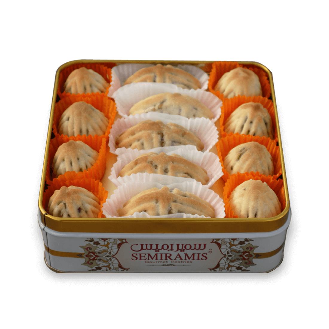 Arabic Sweet Semiramis Combination (Pistachio Ma'amoul) & (Walnut Ma'amoul) 500g - Memas Dessert