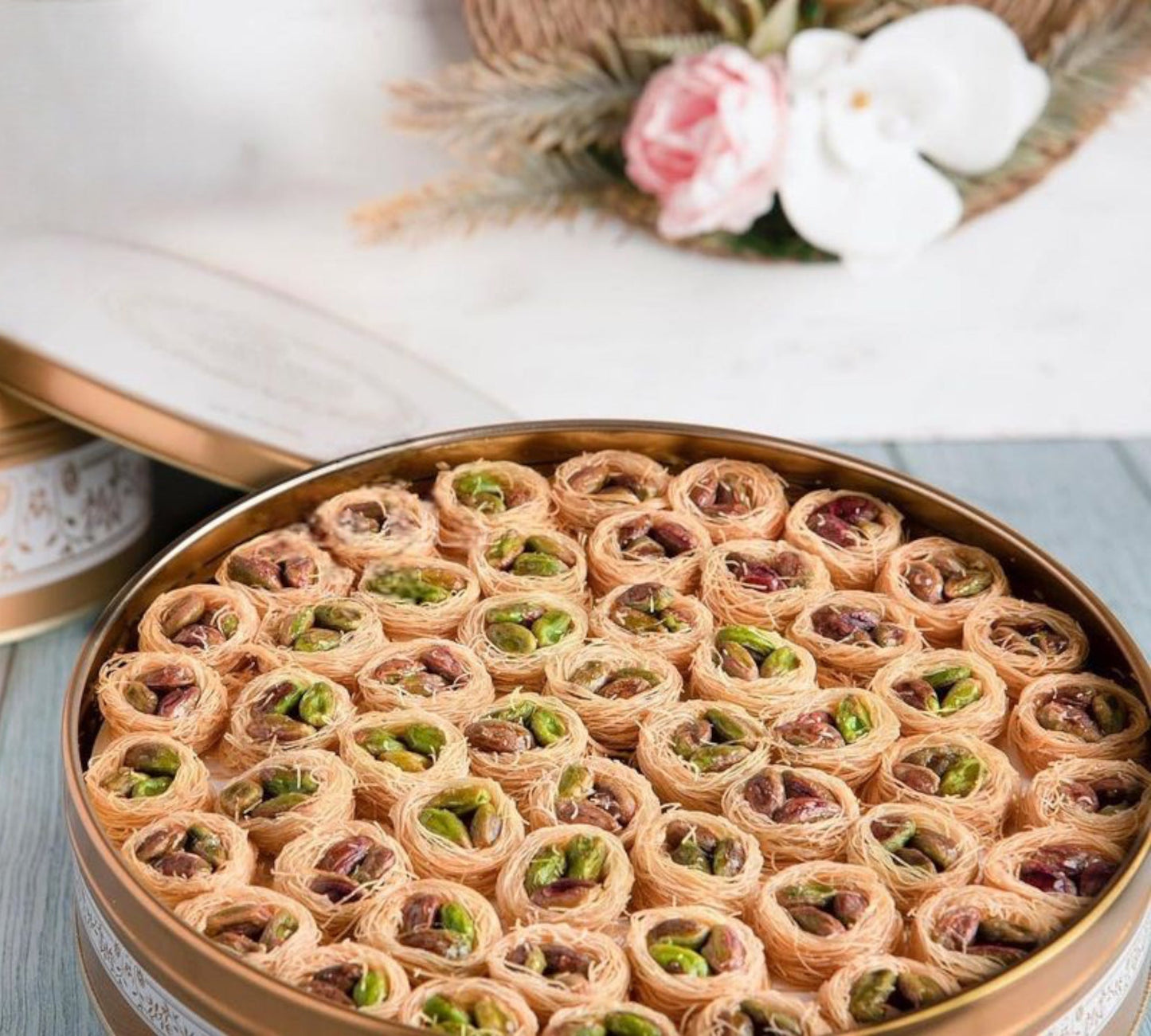 Arabic Sweet Semiramis Pistachio Nightingale's home baklava 500g - Memas Dessert