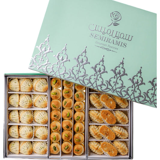 Arabic Sweet Semiramis Combination (Ma'amoul) 1100g - Memas Dessert