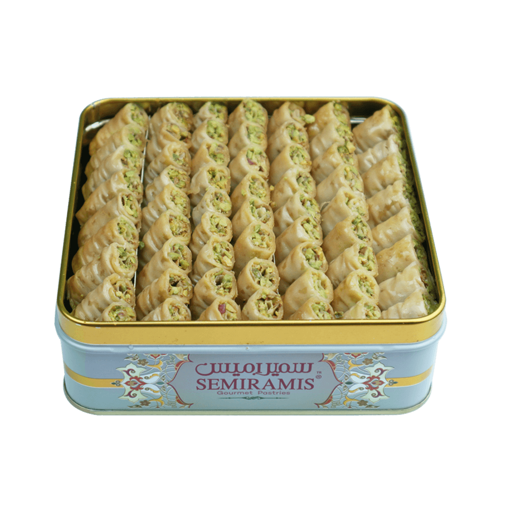 Arabic Sweet Semiramis Pistachios rolls 500g - Memas Dessert